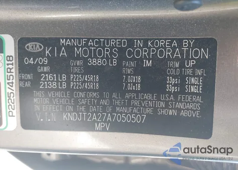 2010 Kia Soul ! from USA, damaged, VIN KNDJT2A27A7050507